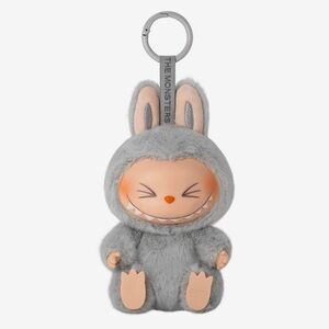 NEW Pop Mart Labubu 'Have A Seat' HEHE Plush Gray AUTHENTIC